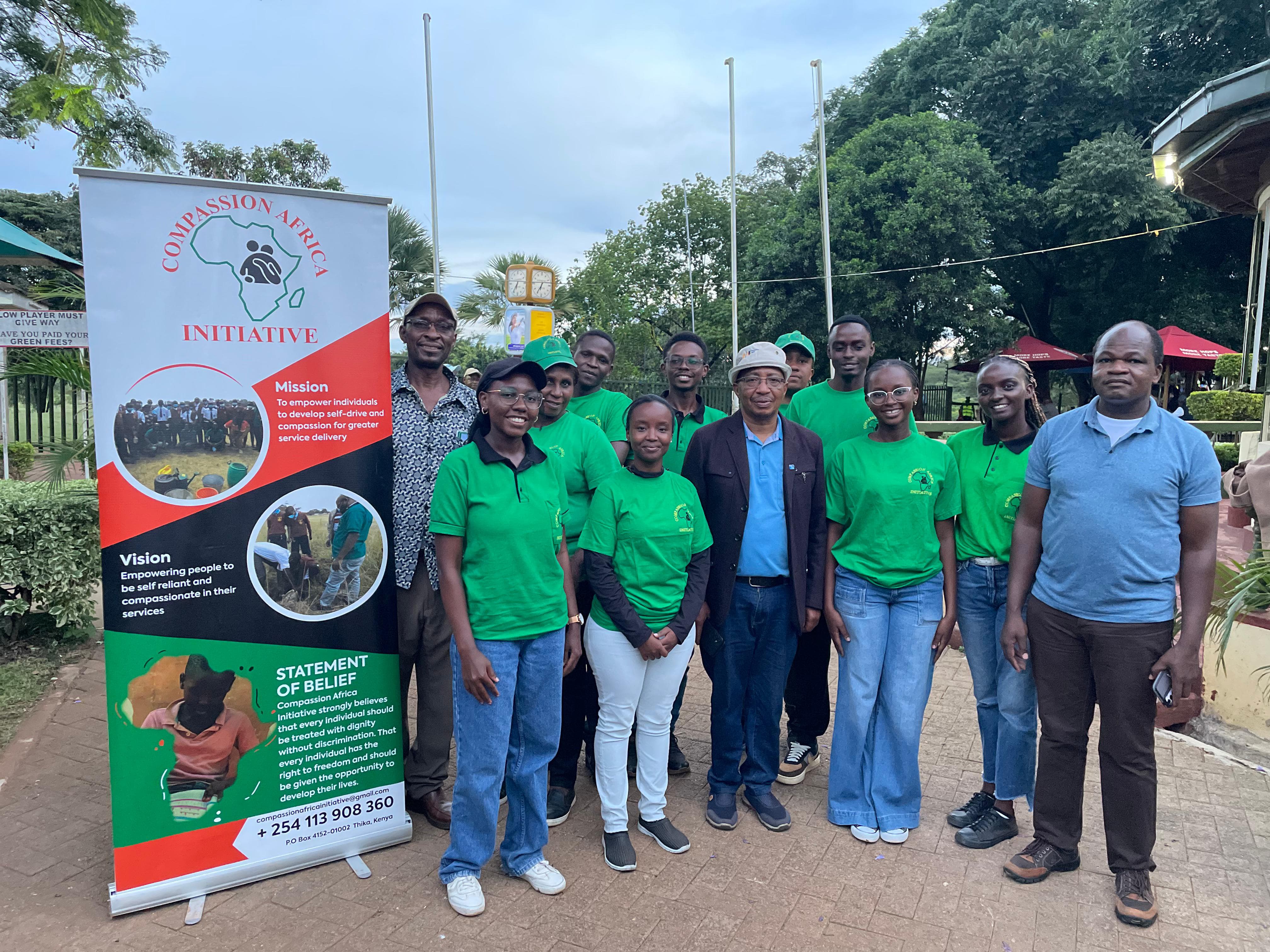 Tree planting at Ruiru Sports Club - Completed work