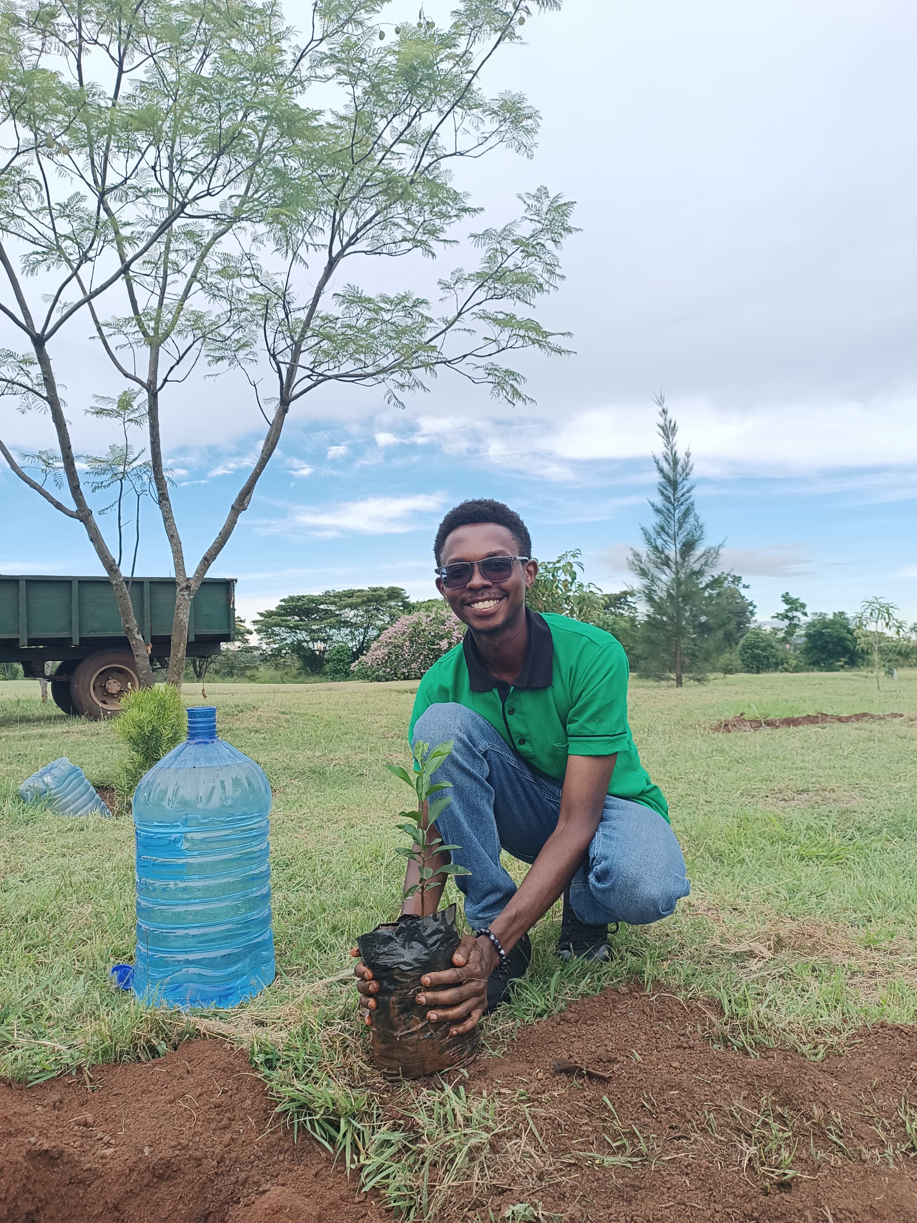 Tree planting at Ruiru Sports Club - Completed work